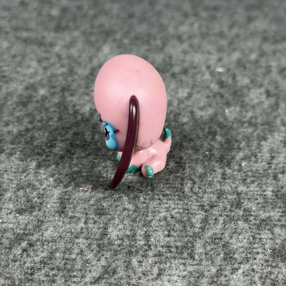 Hasbro‎ Littlest Pet Shop Pink SheepDog Figure 2007 Stars Ears LPS Extreme Pet